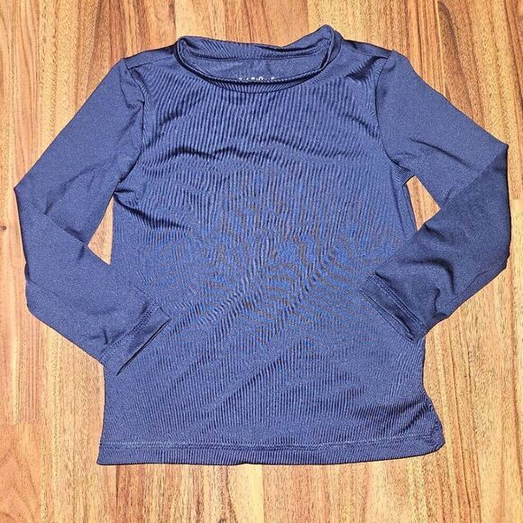 5 For $25 Cat & Jack Navy Blue SPF Long Sleeve Swim Top Rashguard Toddler 4T - Picture 1 of 4